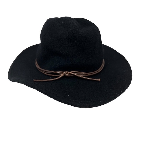 Britton Mesa Fedora Style Felt Black Hat | One Size Fits Most NWT - Picture 4 of 4